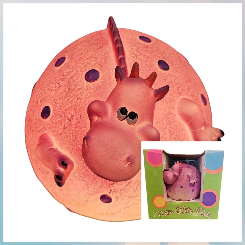 Nite-lite Pals‎ Purple Dragon Nightlight Huntington Aldi Corded Kids Bedroom